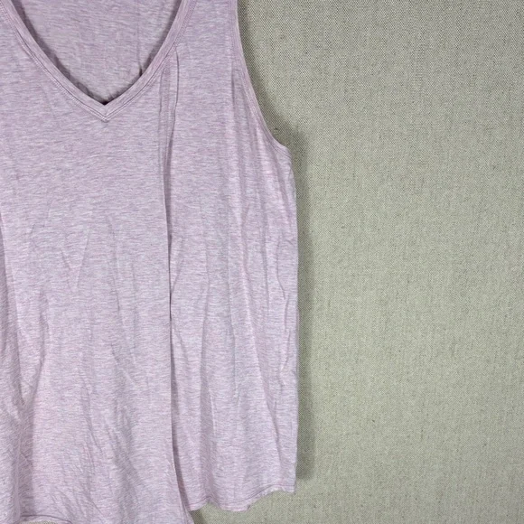 Lululemon > Pink V Neck Tank Top 10 - Picture 4 of 8